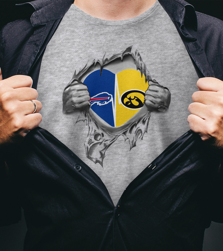 Hawkeyes Bills Heartbeat Fusion T-Shirt