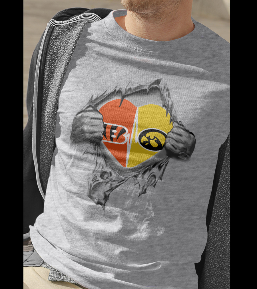 Hawkeyes Bengals Heartbeat T-Shirt