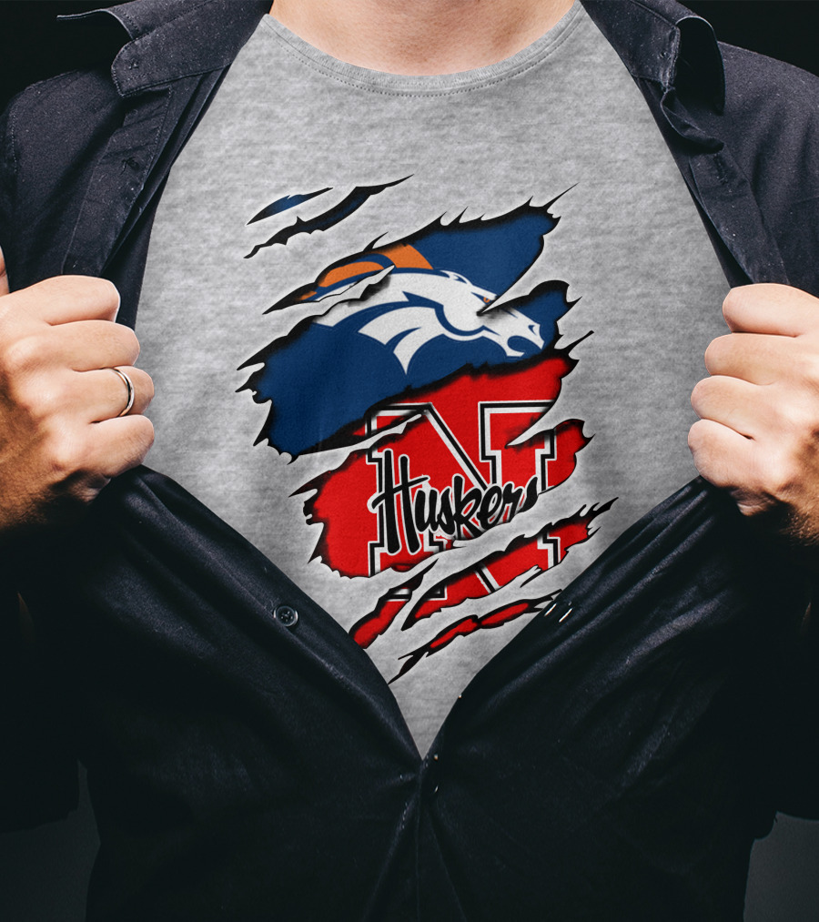 Broncos Huskers Broncos Huskers T-Shirt