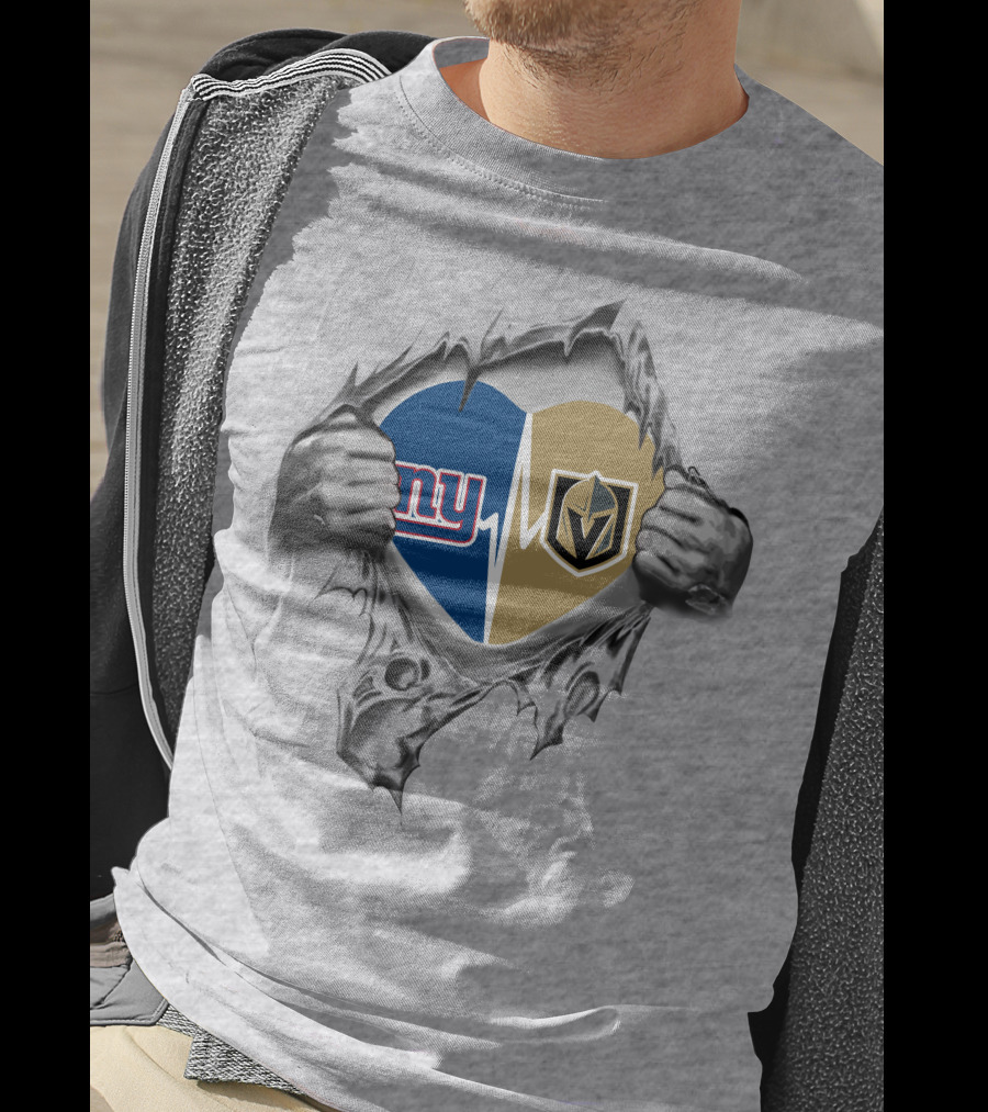 Golden Knights Giants Heartbeat Passion T-Shirt