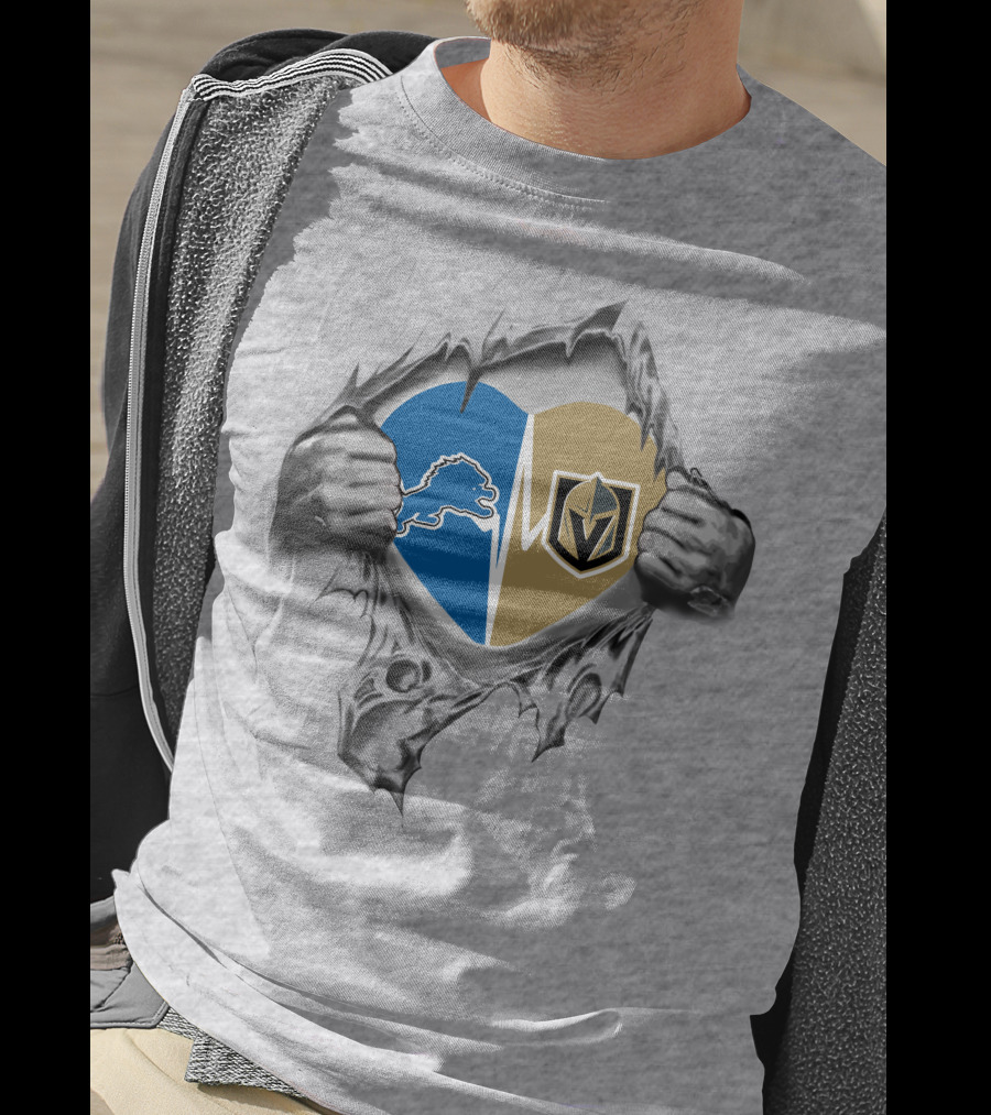 Golden Knights Lions Heartbeat Emotion T-Shirt