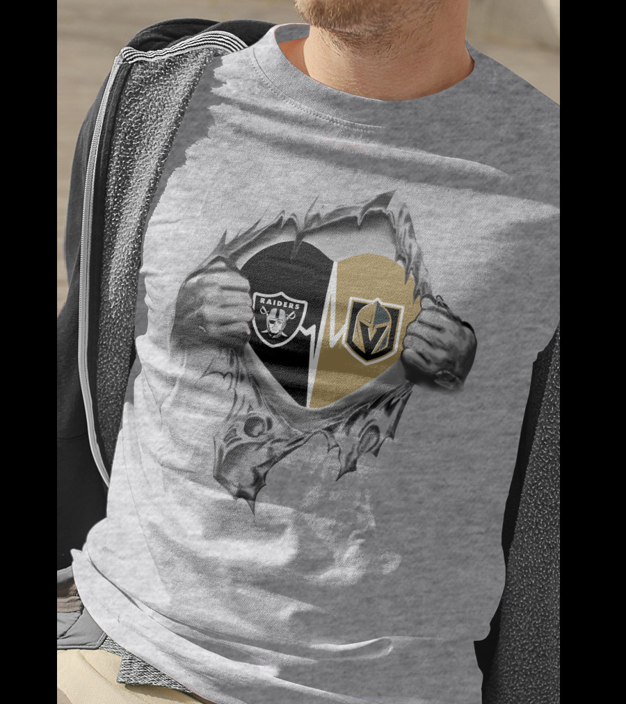 Golden Knights Raiders Heartbeat Fans Passion T-Shirt