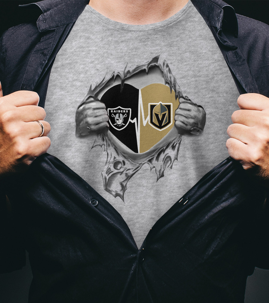 Golden Knights Raiders Heartbeat Fans Passion T-Shirt