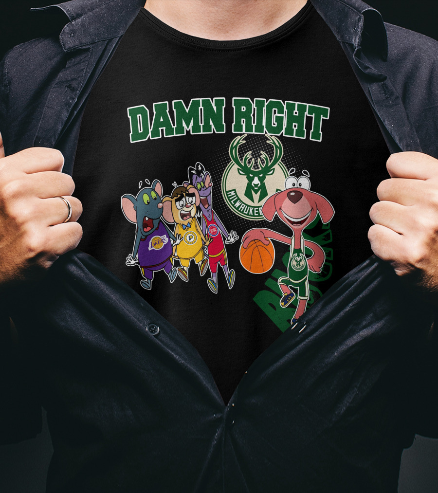 Damn Right Milwaukee Bucks Fan T-Shirt