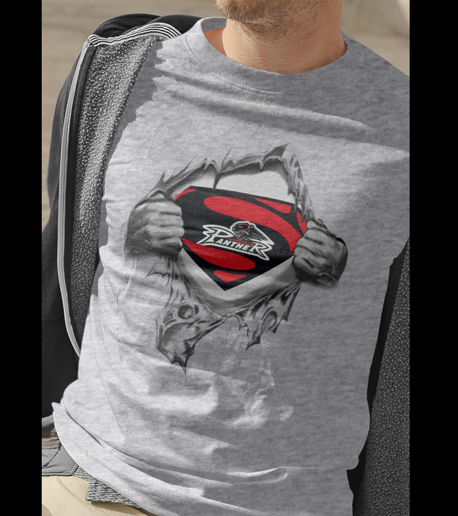 Augsburger Panther Superman Logo Mashup T-Shirt