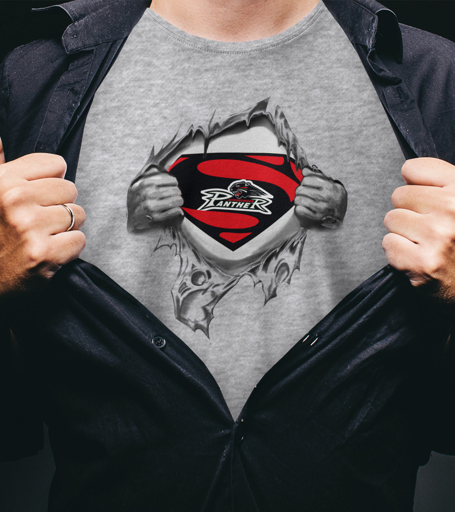 Augsburger Panther Superman Logo Mashup T-Shirt