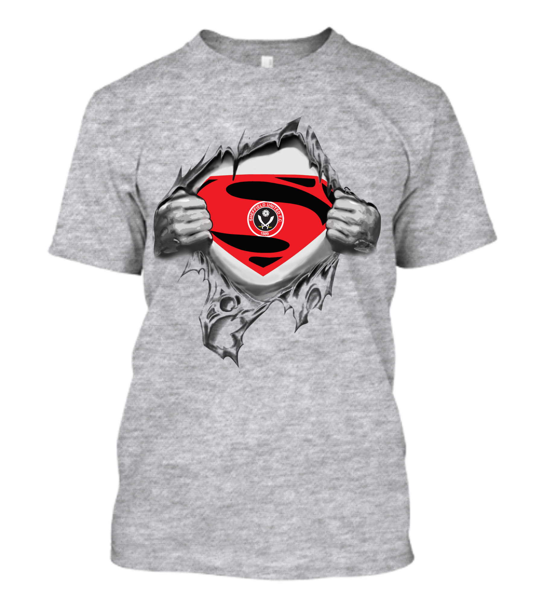 PL Sheffield United Superman Emblem Burst T-Shirt