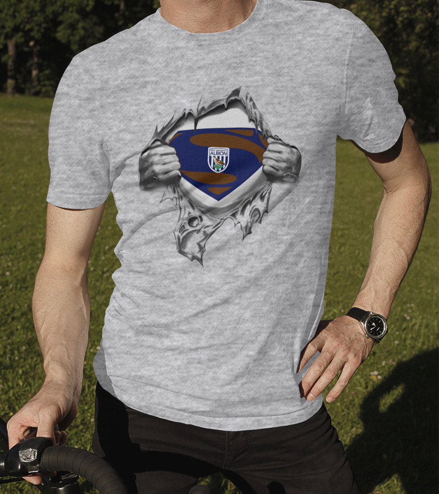 West Bromwich Albion Superman Emblem Reveal T-Shirt