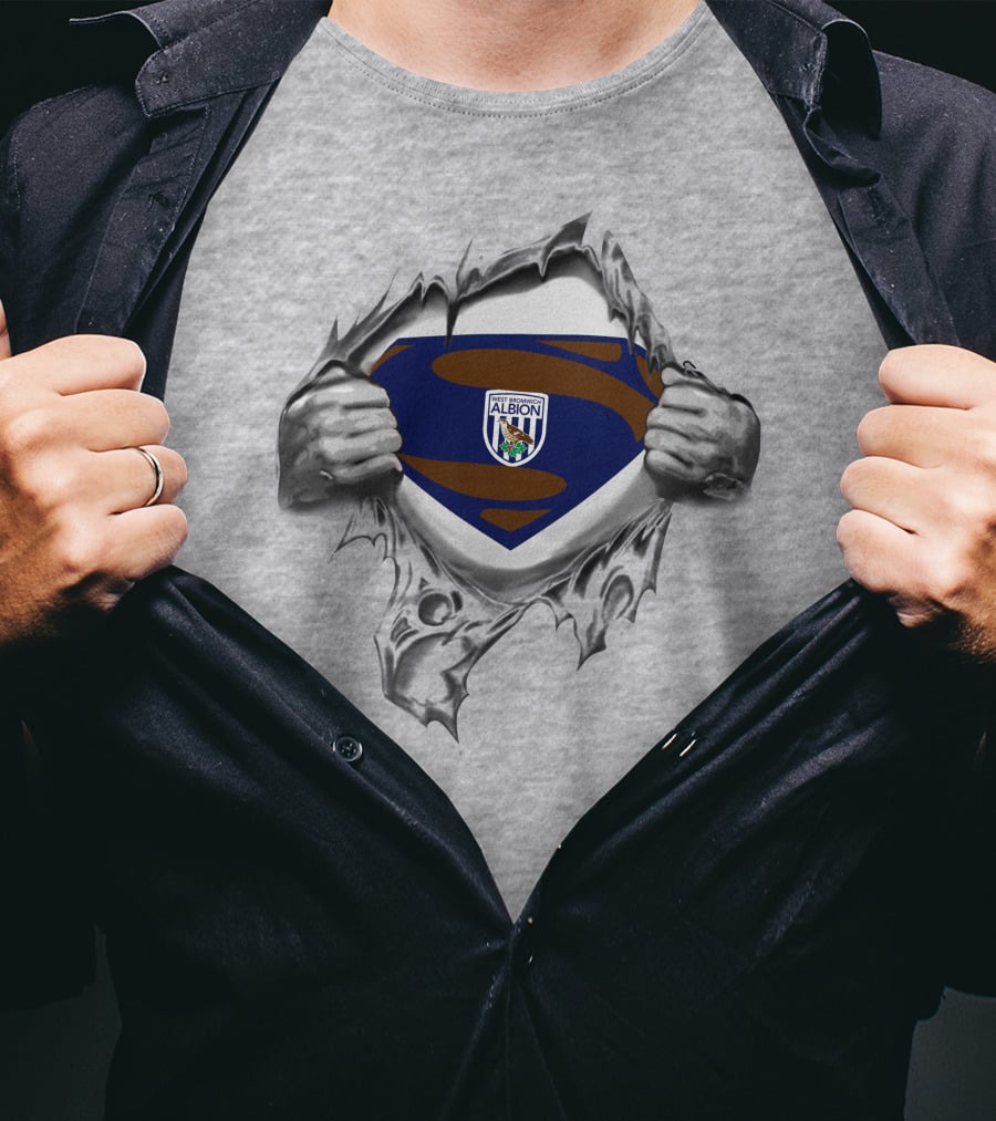 West Bromwich Albion Superman Emblem Reveal T-Shirt