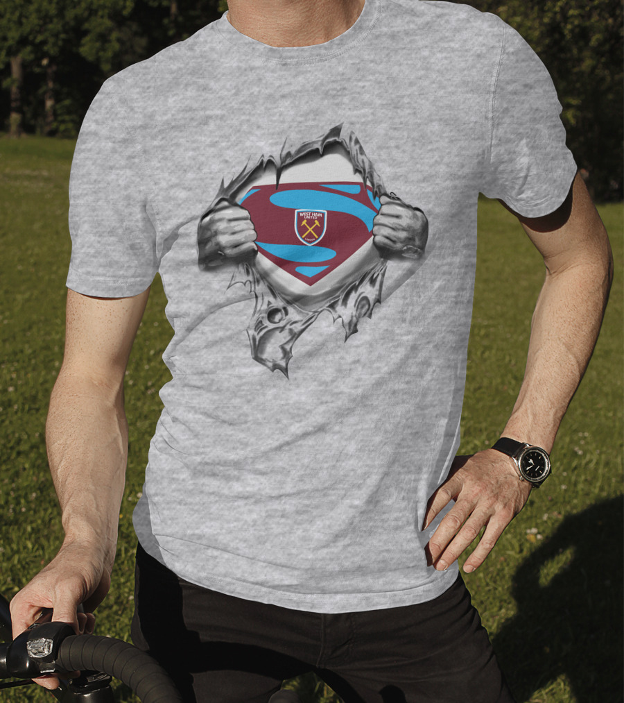 West Ham United Superman Logo Burst T-Shirt