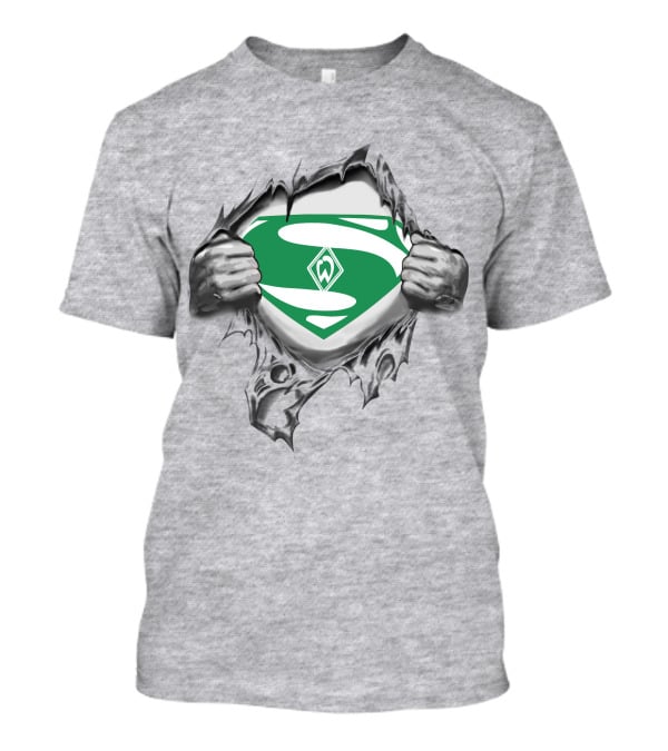 DFL SV Werder Bremen Superman Logo Rip T-Shirt