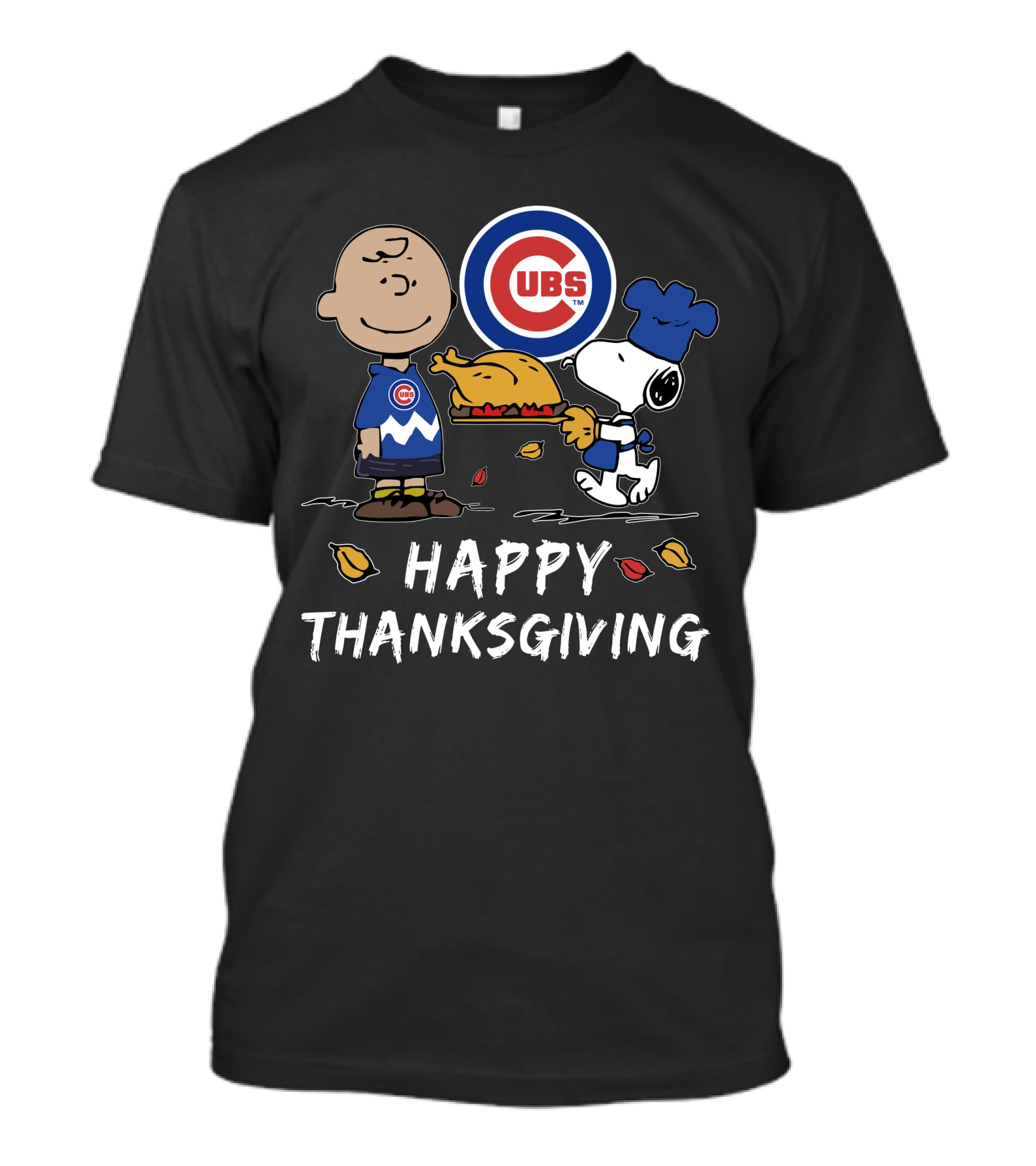 Peanuts Chicago Cubs Happy Thanksgiving T-Shirt