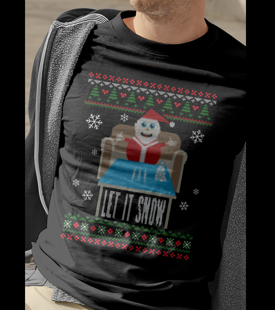 Cocain Funny Let It Snow Party Santa Christmas Holiday T-Shirt