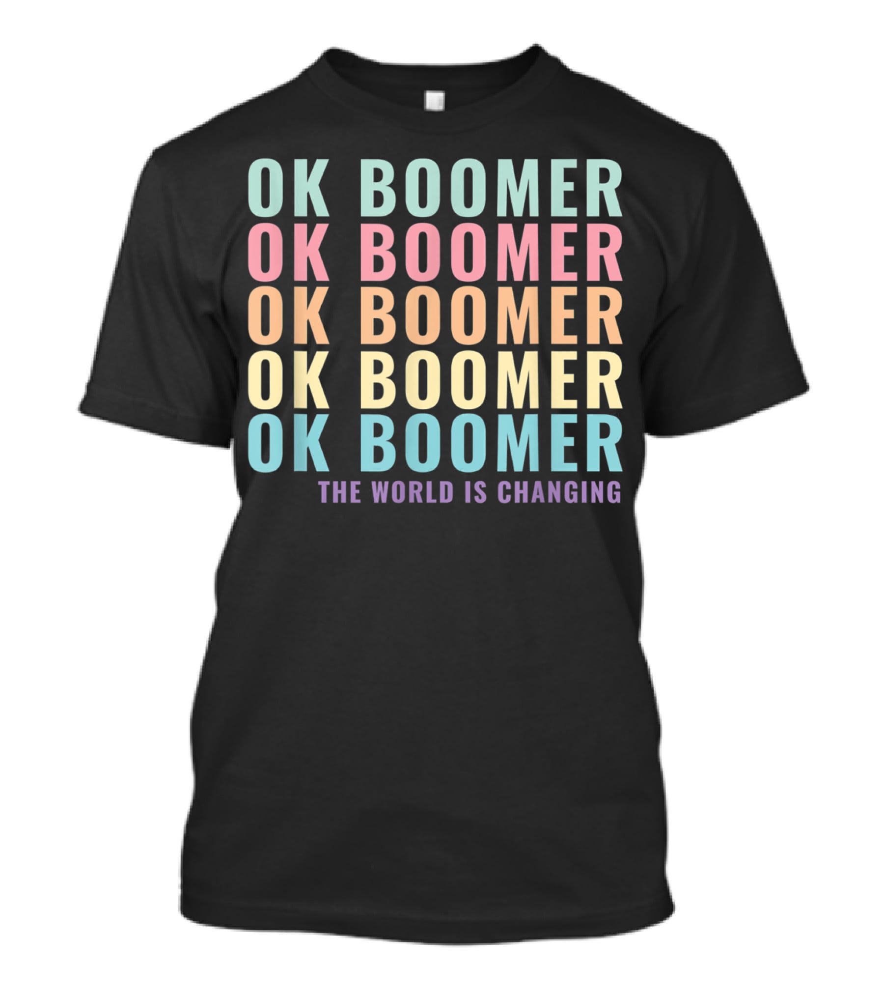 OK Boomer The World Is Changing Gen Z Millennials Meme Joke T-Shirt