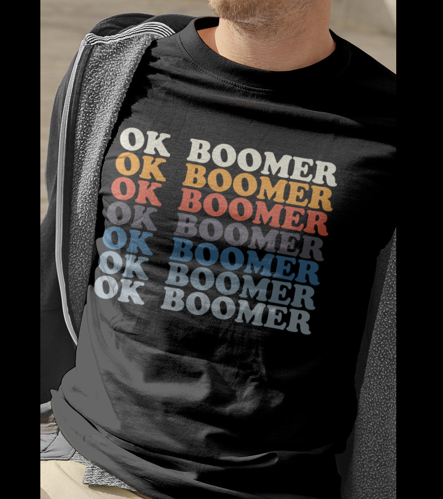 OK Boomer For Teenagers Millennials Gen Z Funny Meme OK Boomer Retro T-Shirt
