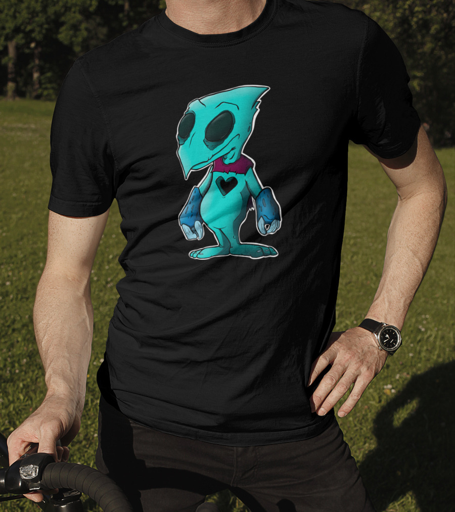 Heartless Kingdom Hearts Blue Creature With Heart T-Shirt