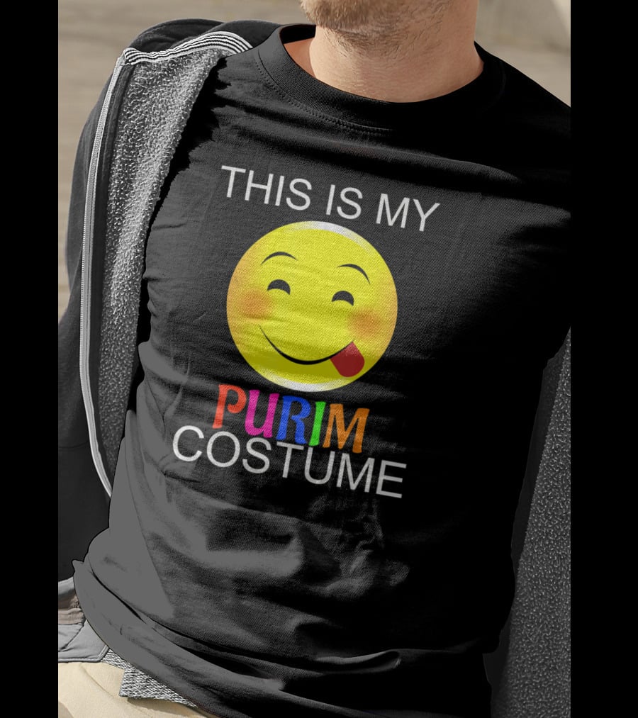 THIS IS MY PURIM COSTUME Smiley Face T-Shirt