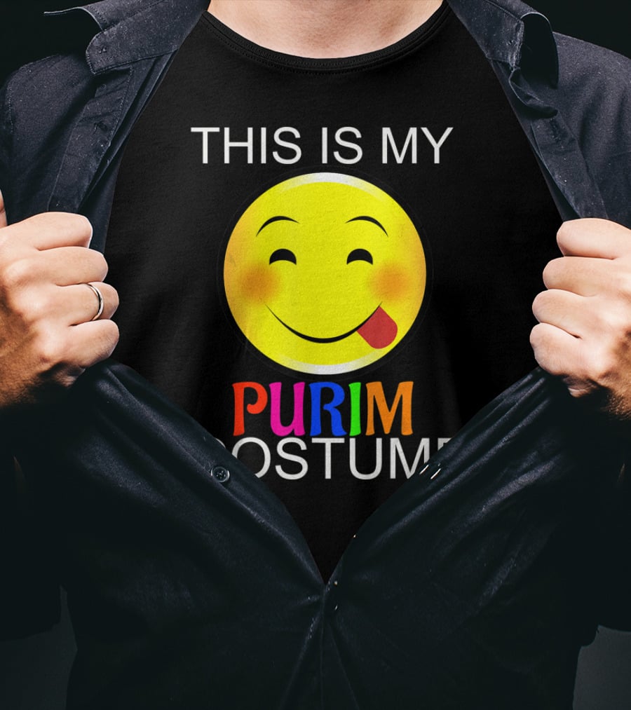 THIS IS MY PURIM COSTUME Smiley Face T-Shirt