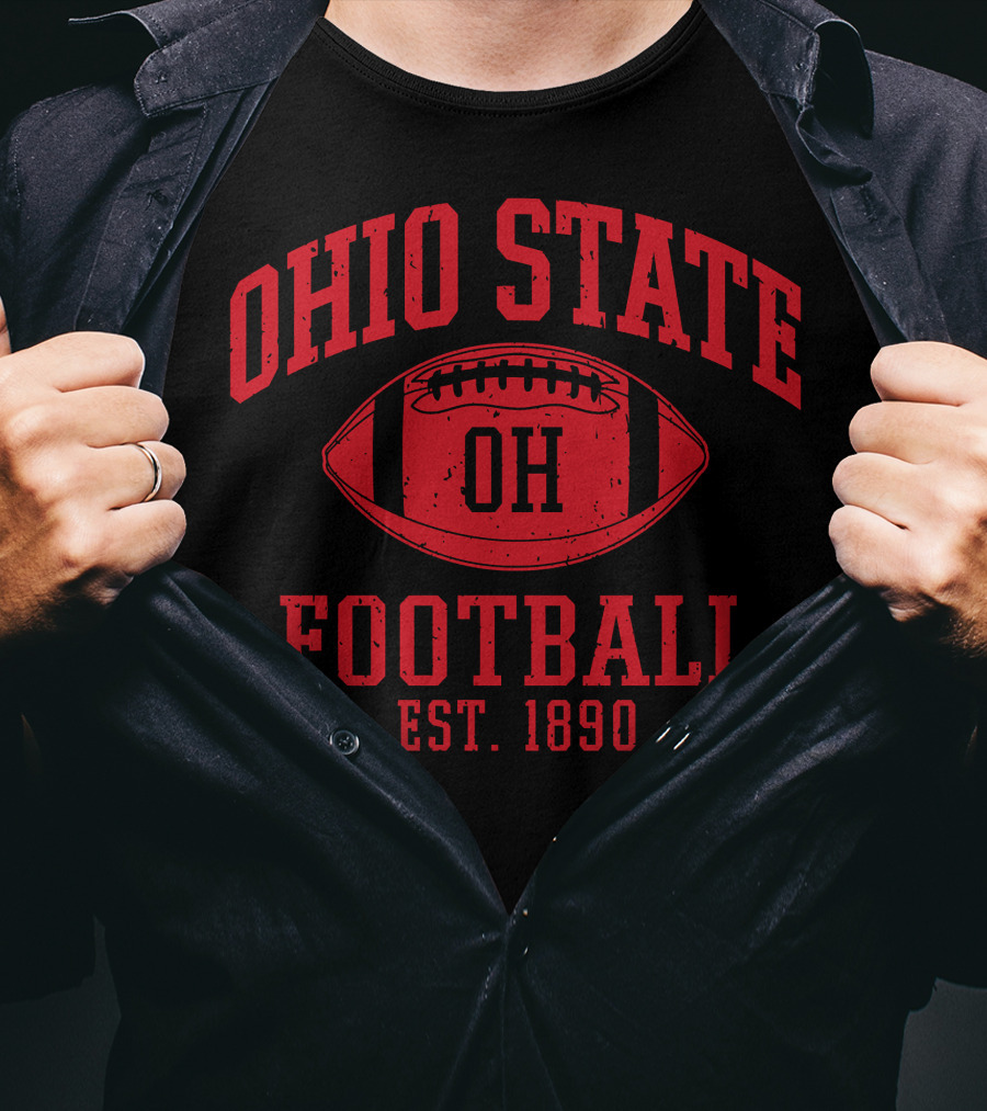 Ohio State Football OH Est. 1890 Vintage Varsity T-Shirt