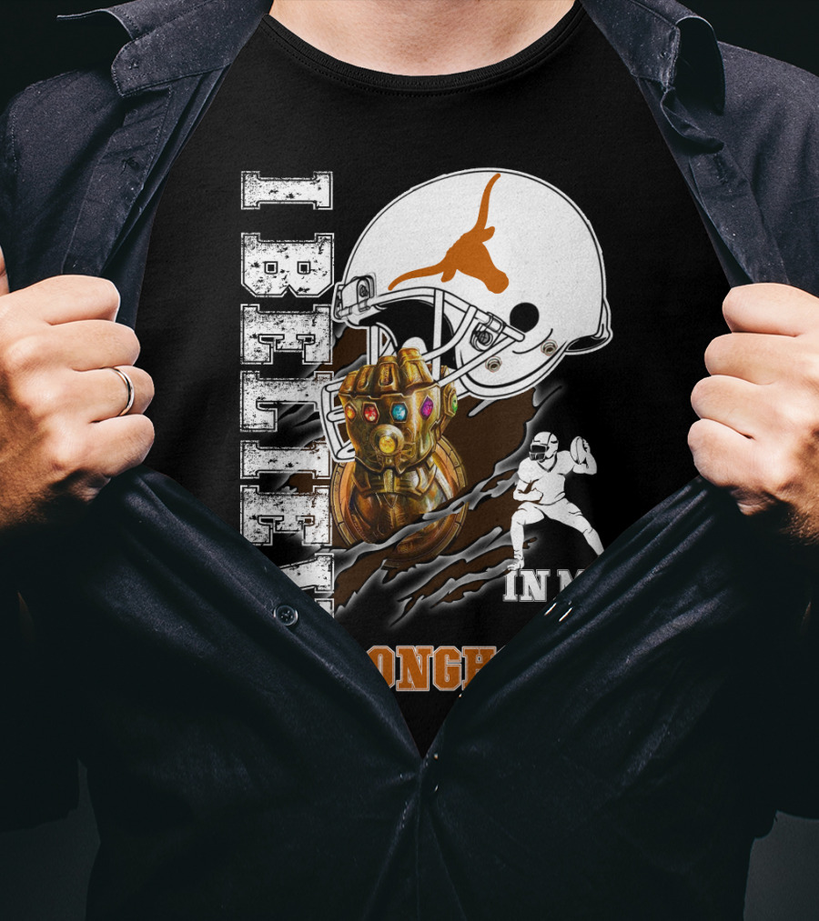 I Believe In My Longhorns Football Glove Helmet T-Shirt