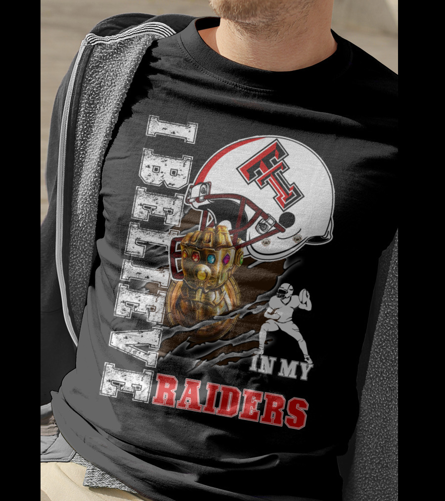 I Believe In My Raiders Infinity Gauntlet Football Helmet T-Shirt