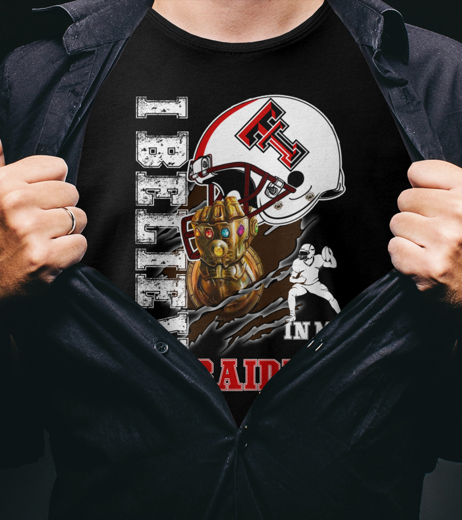 I Believe In My Raiders Infinity Gauntlet Football Helmet T-Shirt