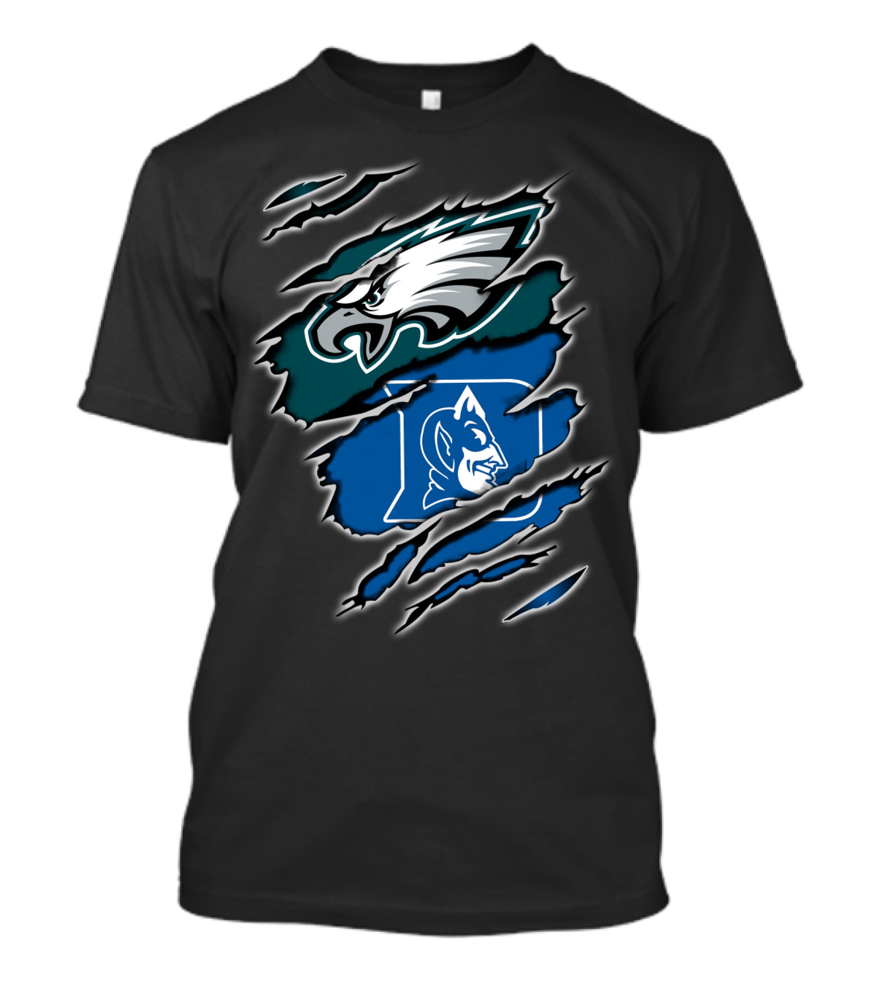 Philadelphia Eagles Duke Blue Devils Fan T-Shirt