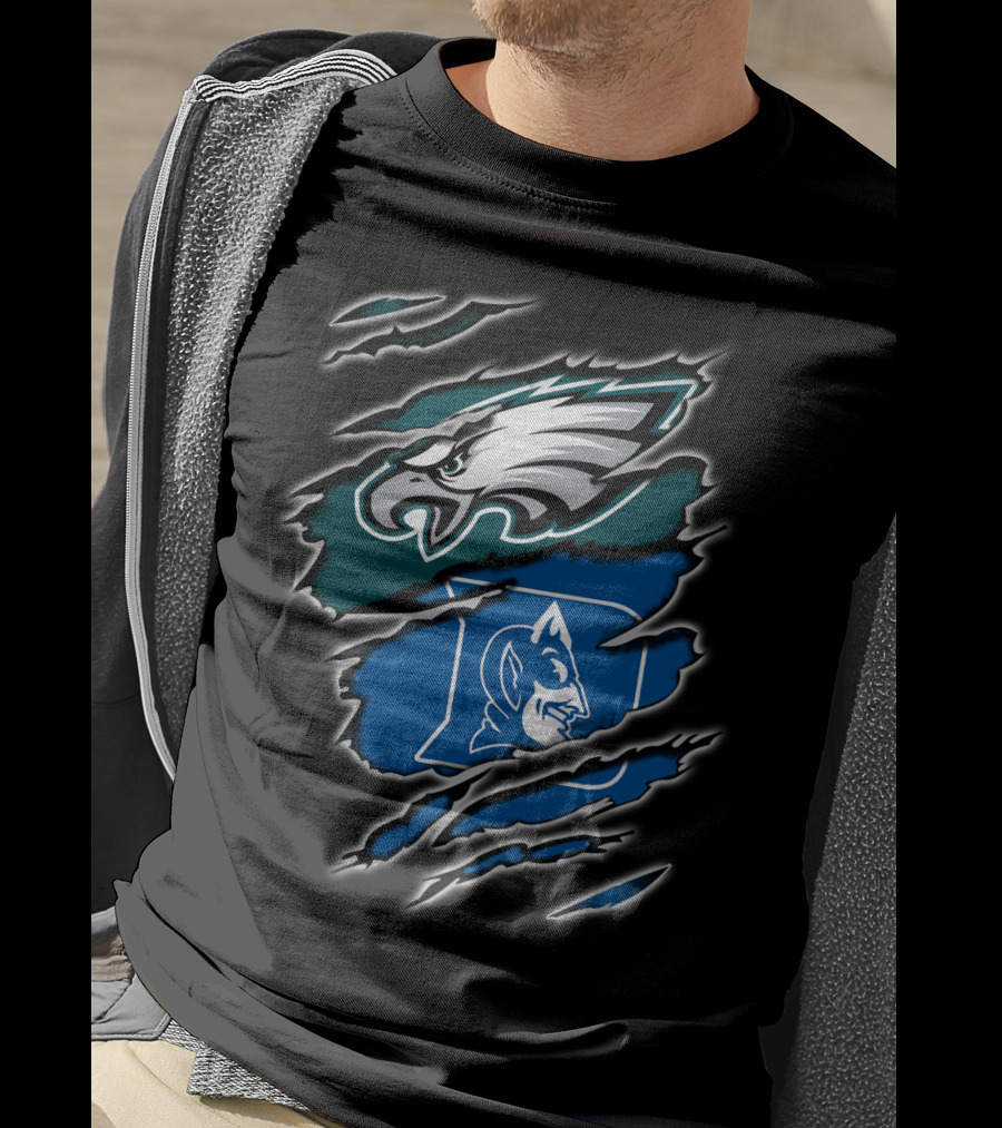 Philadelphia Eagles Duke Blue Devils Fan T-Shirt