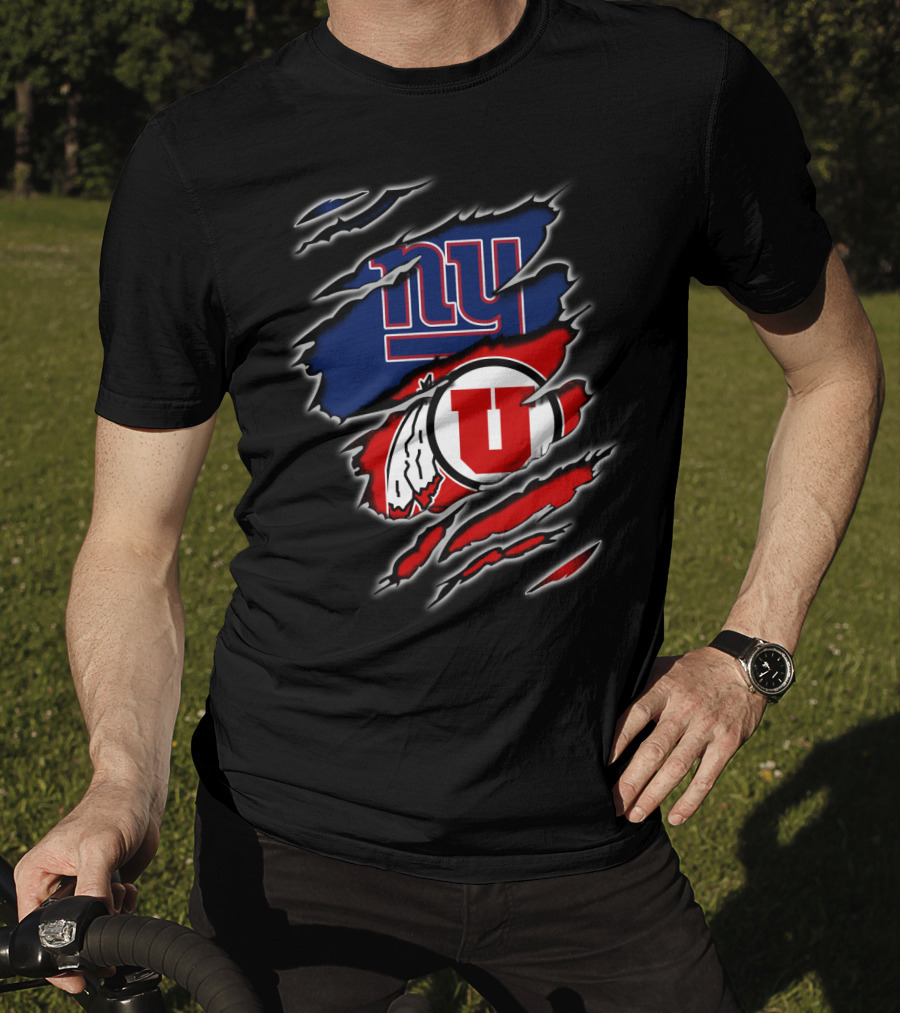 Giants Utes Dual Logo Scratch T-Shirt