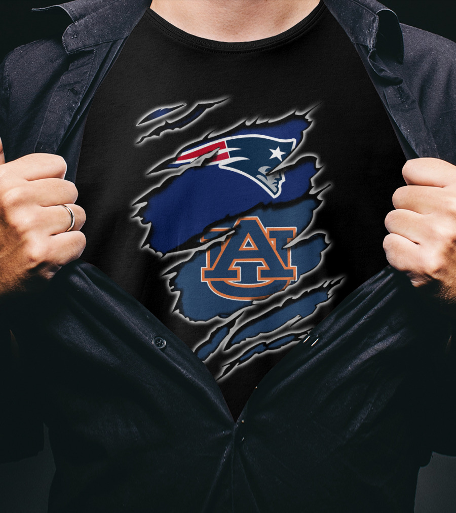 Patriots Auburn Logo Fusion T-Shirt