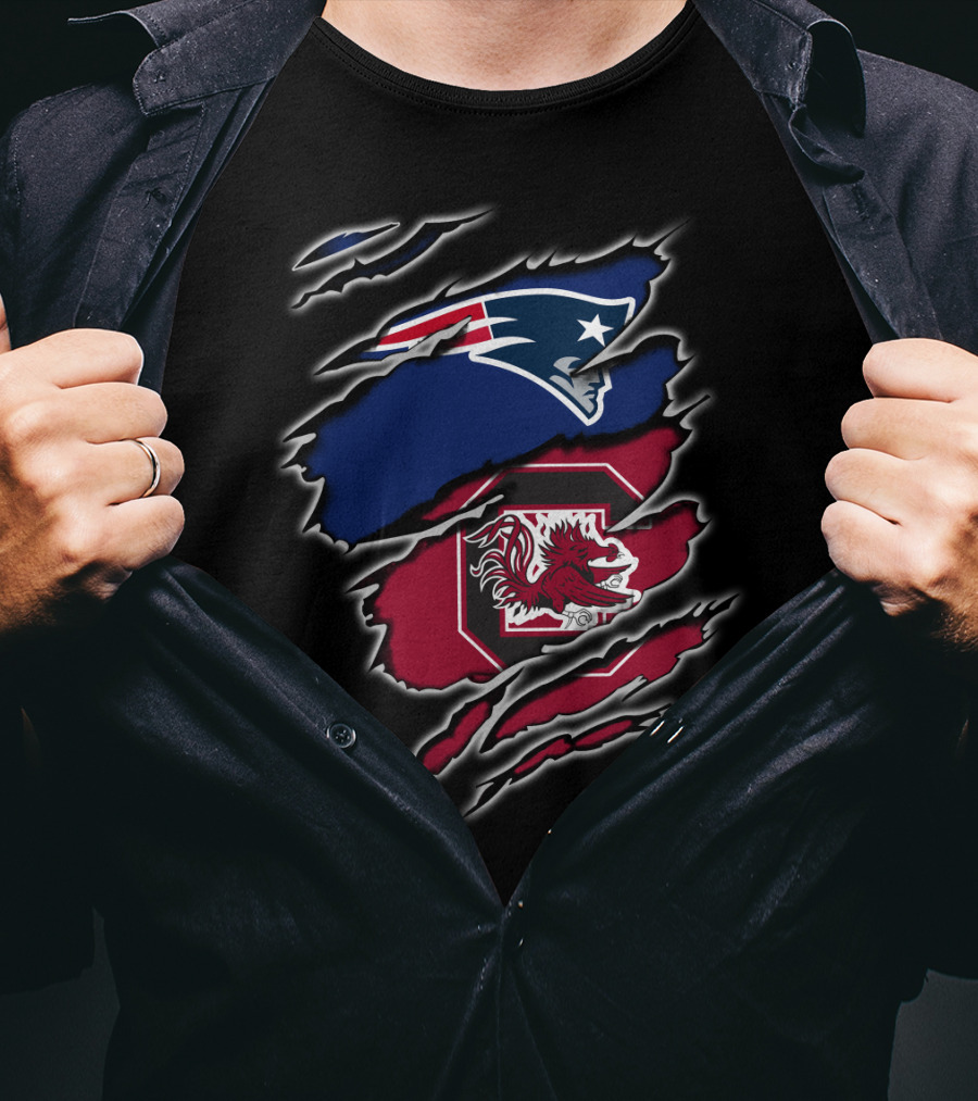 Patriots Gamecocks Logo Mashup T-Shirt