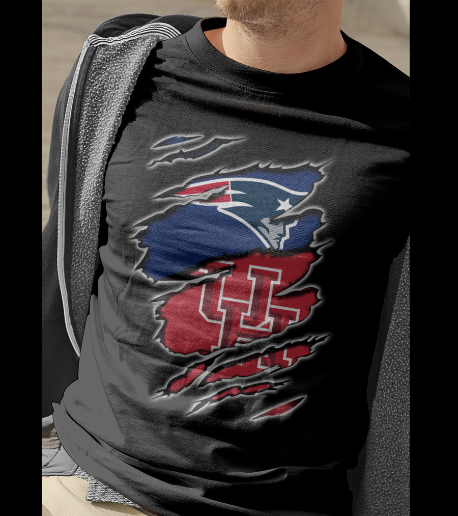 Patriots Uh Collaboration Claw Marks T-Shirt