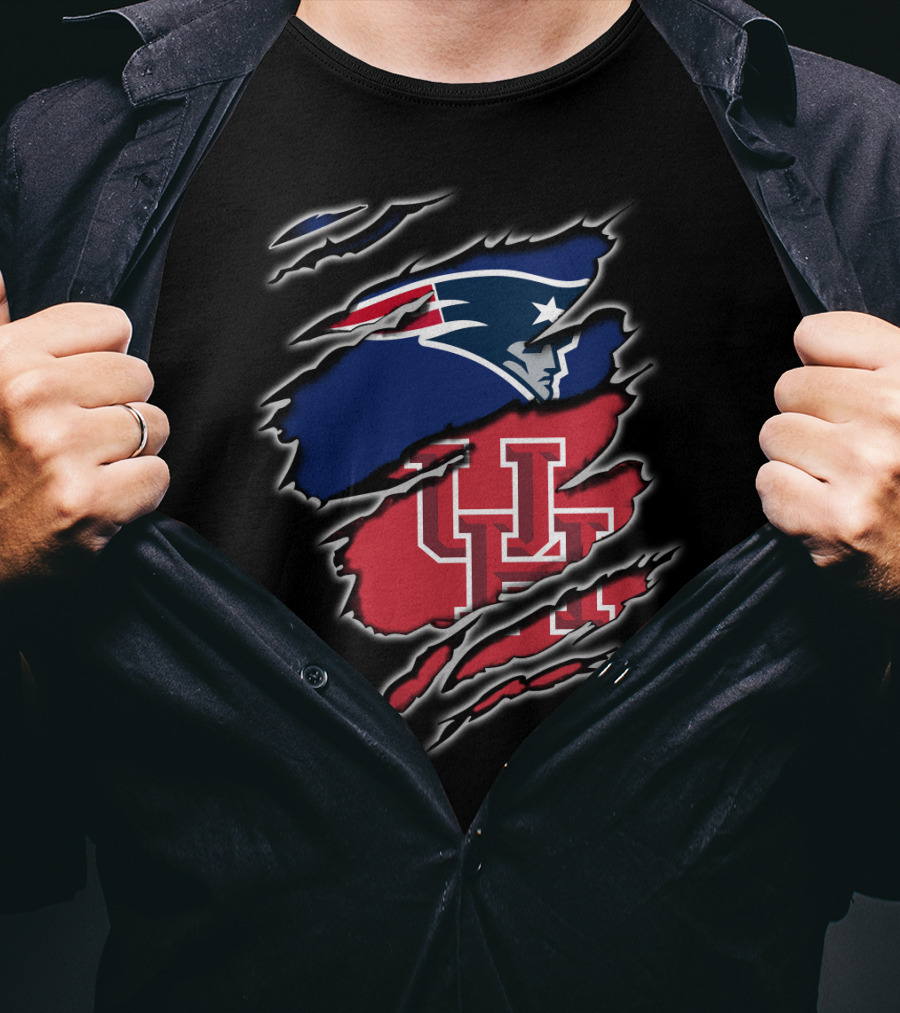 Patriots Uh Collaboration Claw Marks T-Shirt