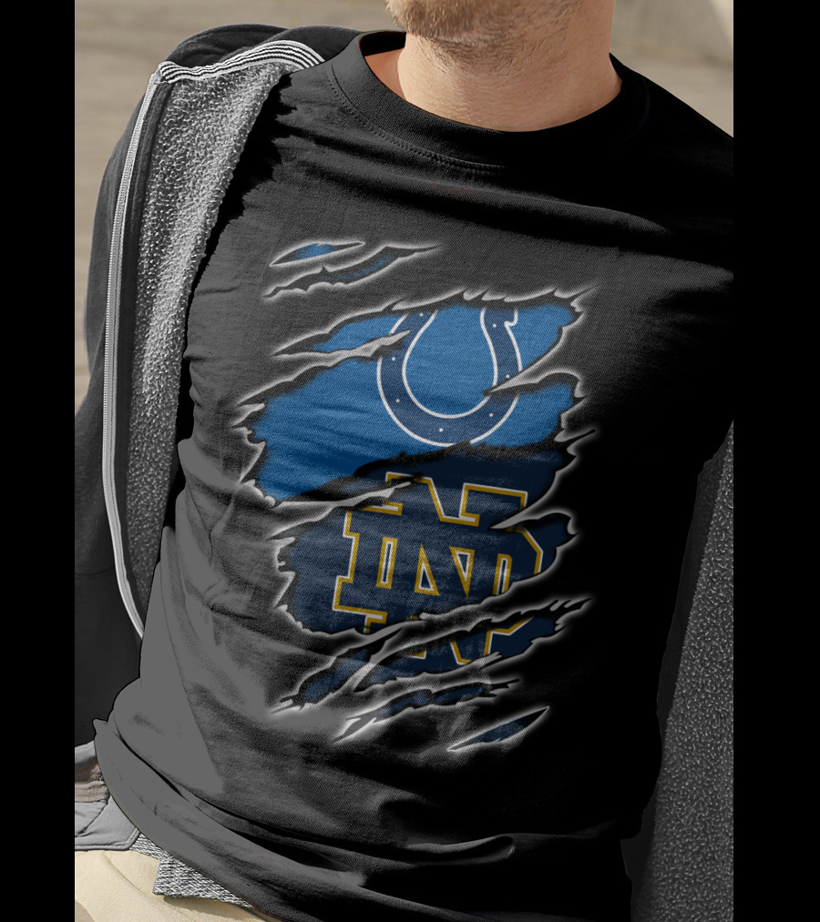 Colts Notre Dame Logo Mashup T-Shirt