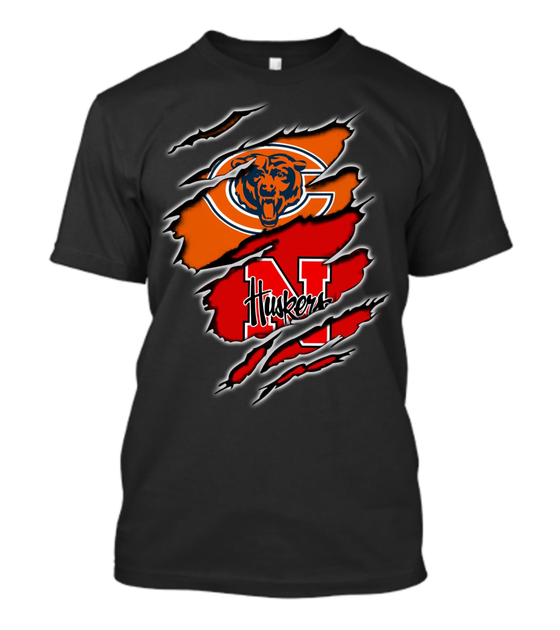 Bears G Huskers N Logo Tear T-Shirt