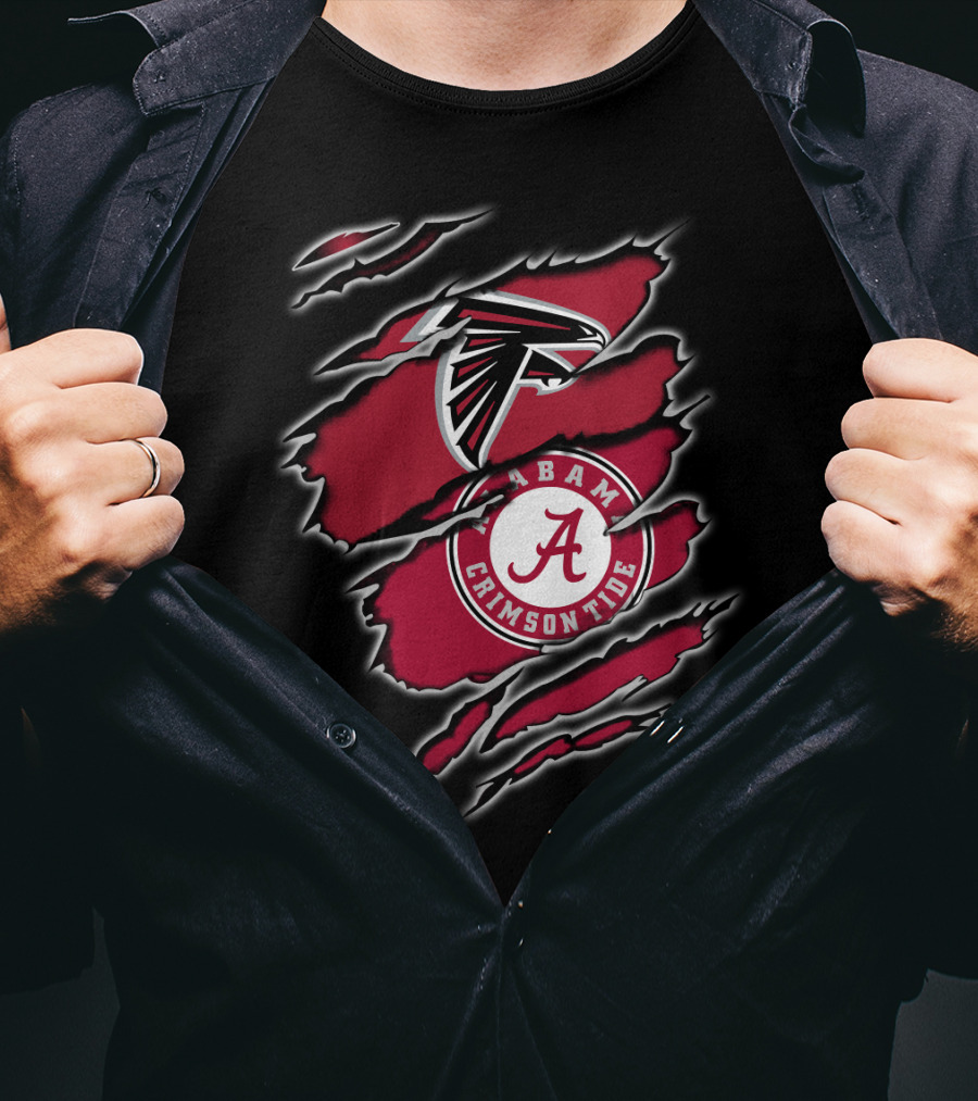 Falcons Alabama Crimson Tide Hybrid T-Shirt