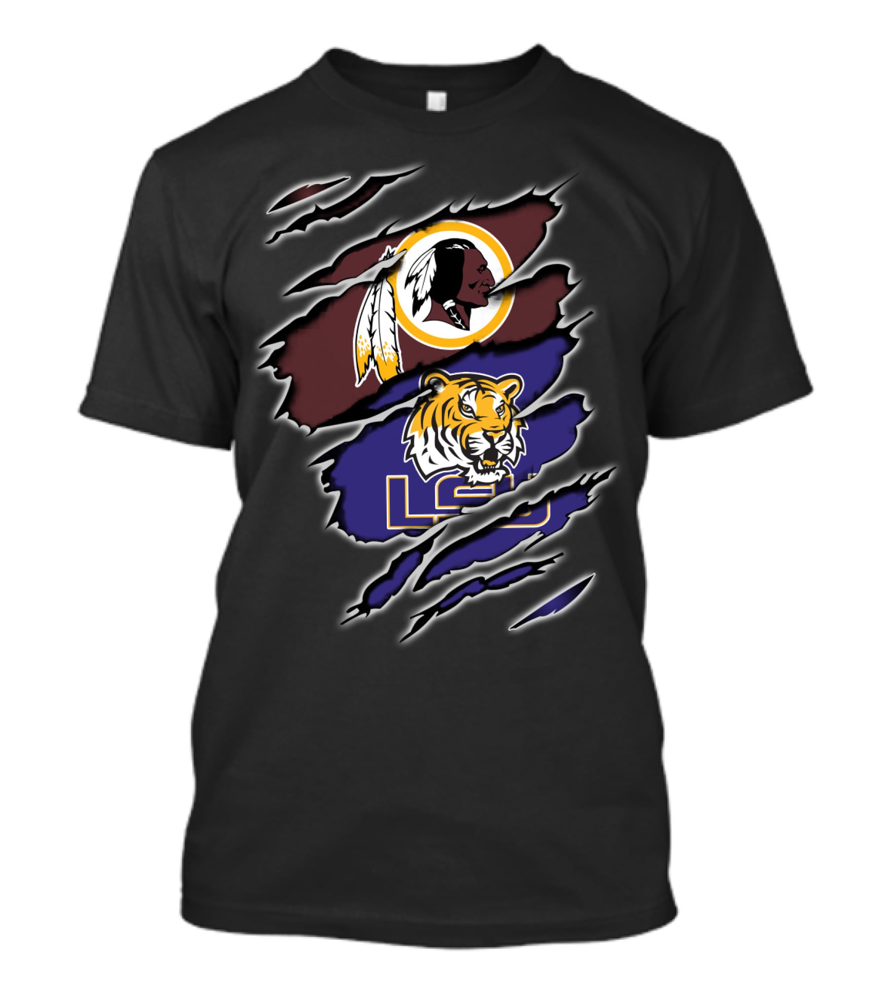 Redskins Logo Lsu Tigers T-Shirt