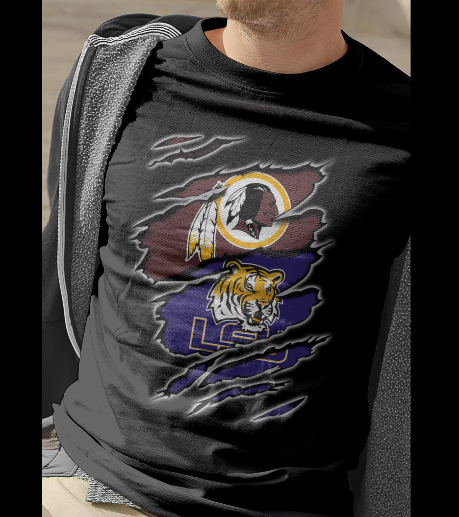 Redskins Logo Lsu Tigers T-Shirt