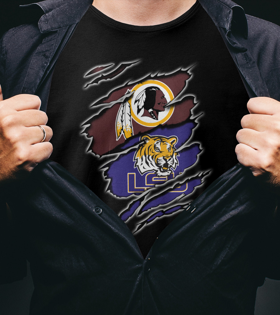 Redskins Logo Lsu Tigers T-Shirt