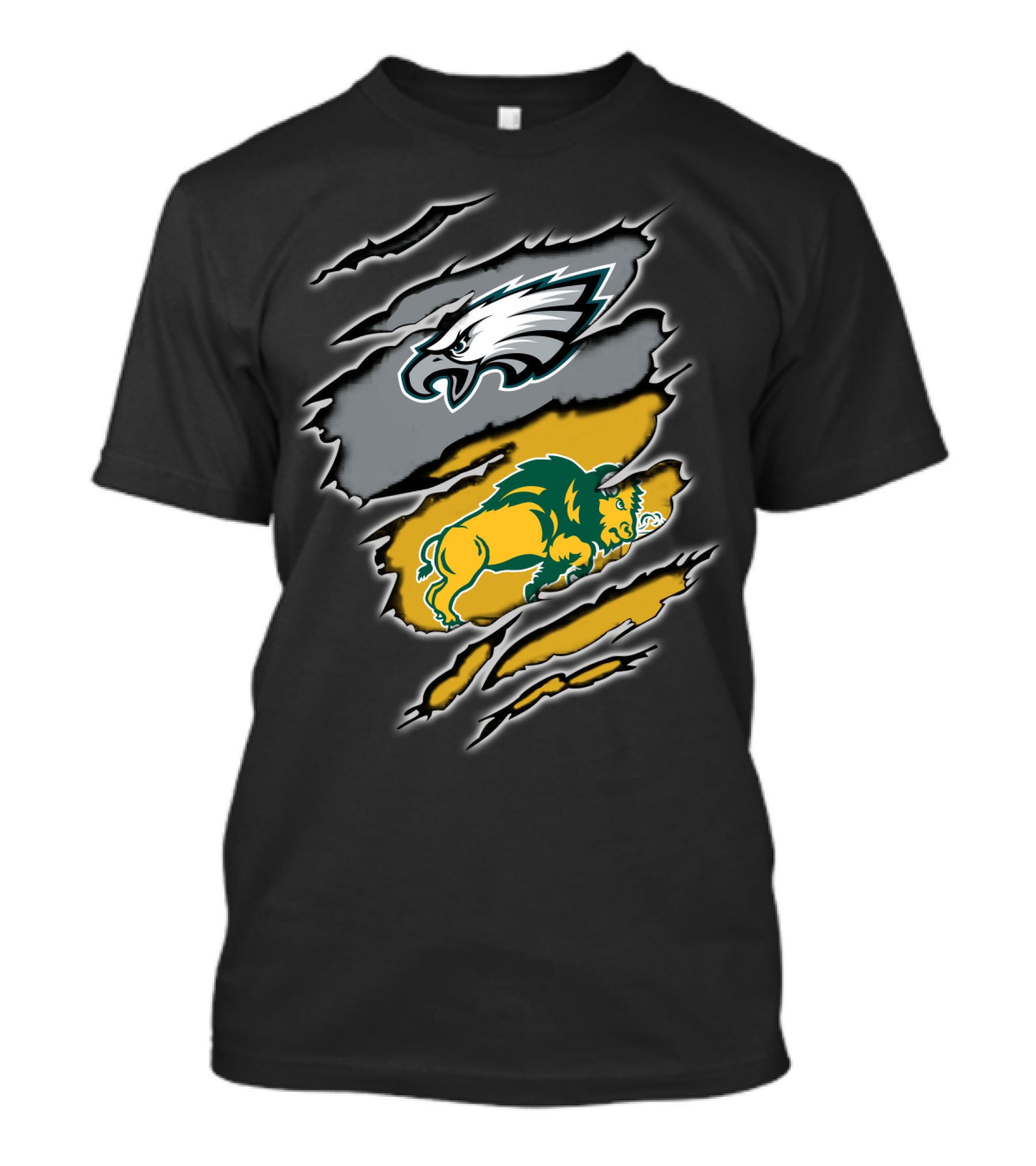 Philadelphia Eagles North Dakota State Bison Fans T-Shirt