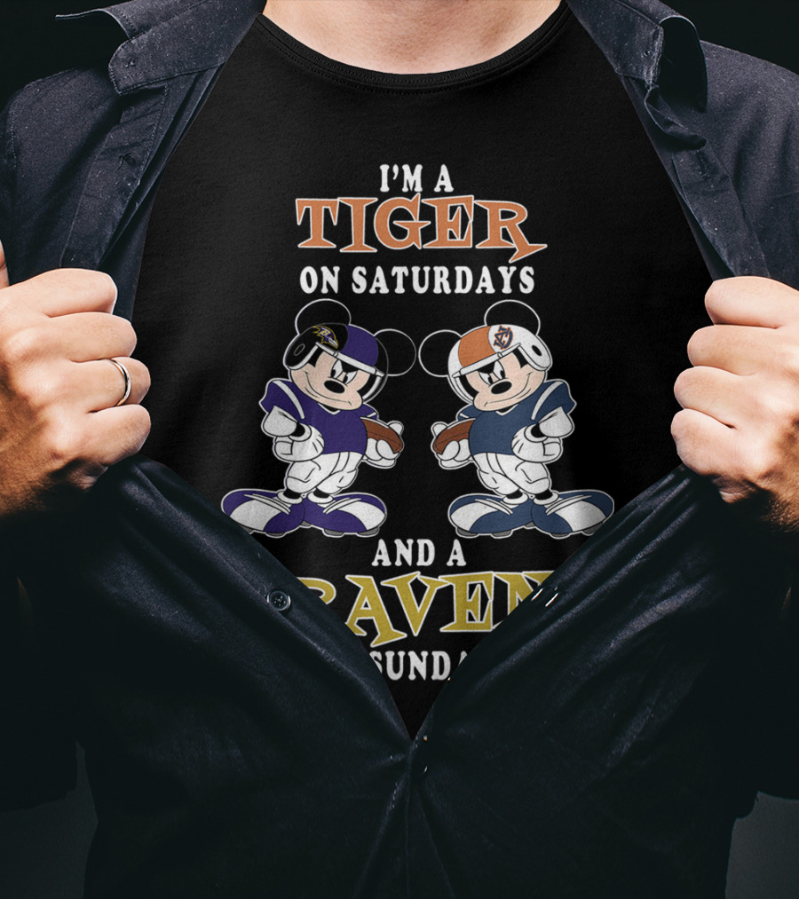 I'm A Tiger On Saturdays And A Raven On Sundays T-Shirt