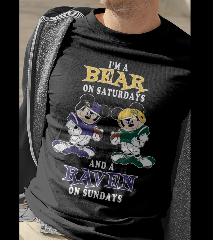 I'm A Bear On Saturdays And A Raven On Sundays T-Shirt