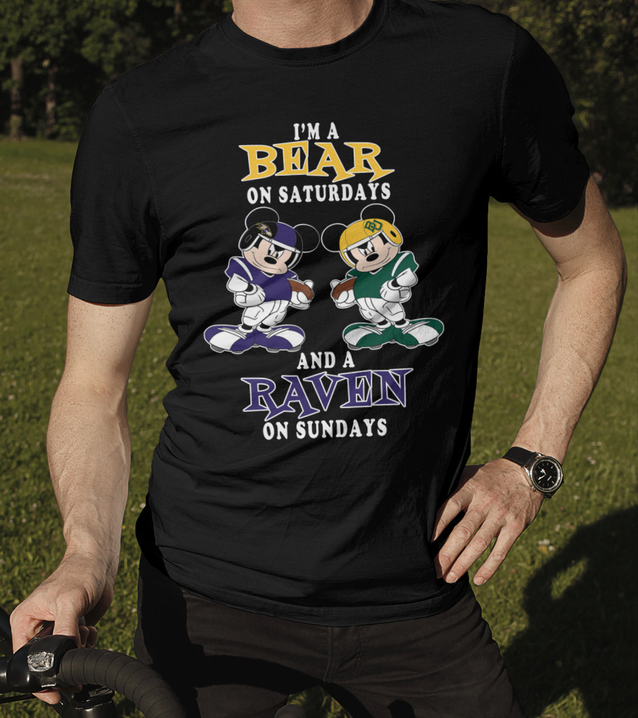 I'm A Bear On Saturdays And A Raven On Sundays T-Shirt