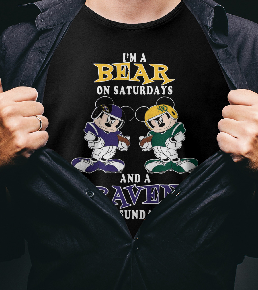 I'm A Bear On Saturdays And A Raven On Sundays T-Shirt