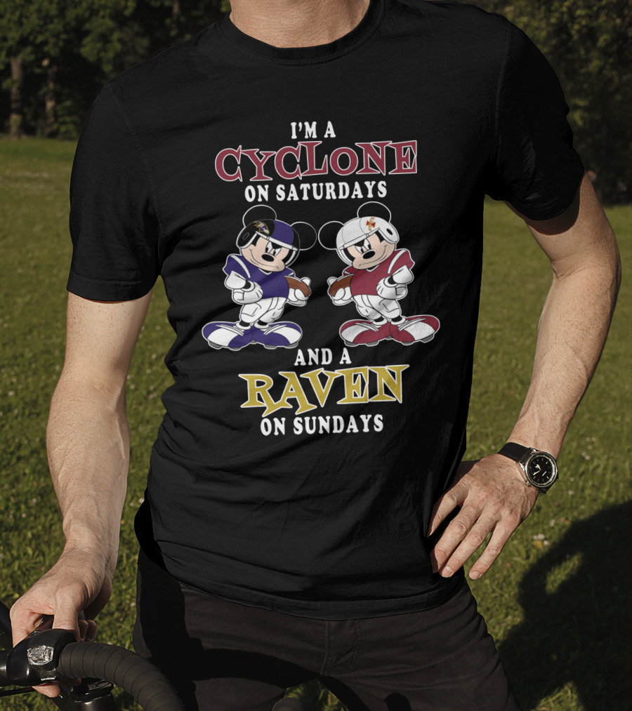 I'm A Cyclone On Saturdays And A Raven On Sundays T-Shirt