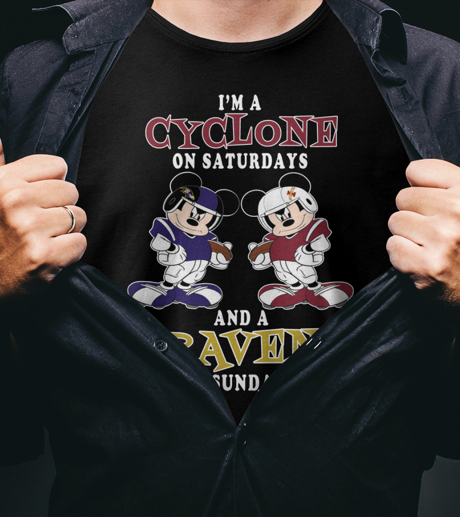 I'm A Cyclone On Saturdays And A Raven On Sundays T-Shirt