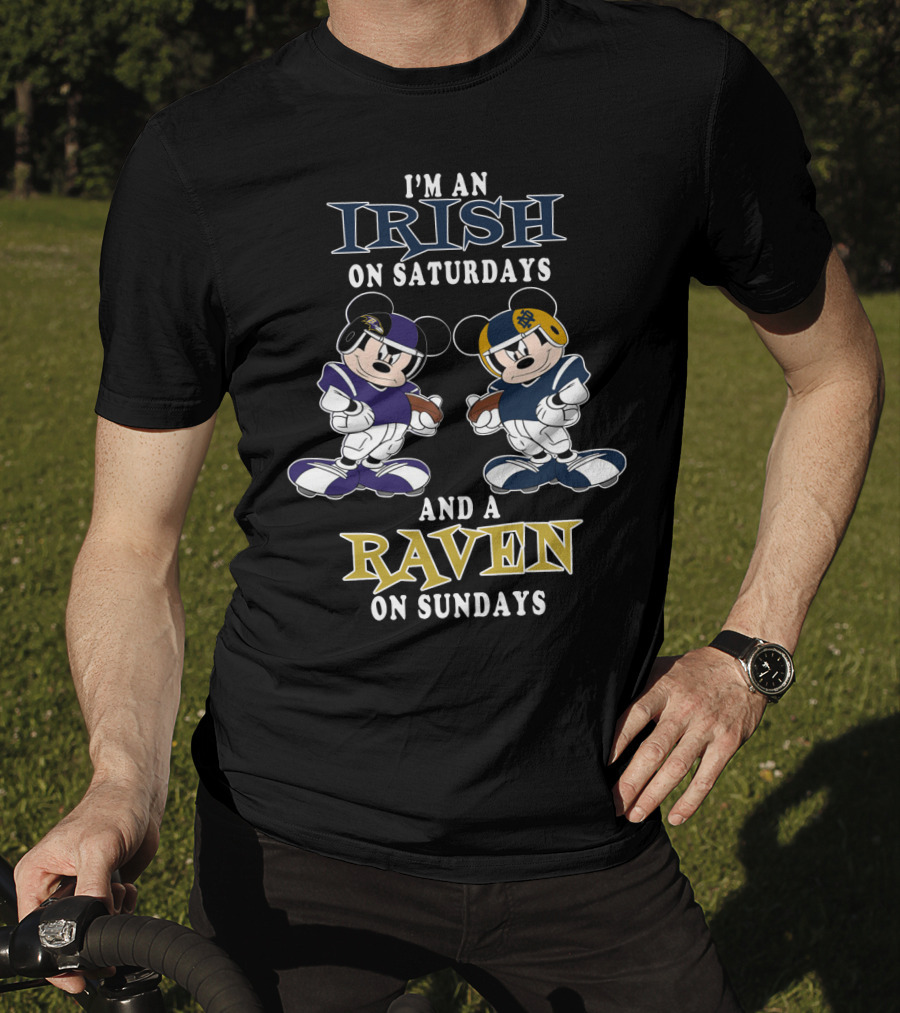 I'm An Irish On Saturdays And A Raven On Sundays T-Shirt