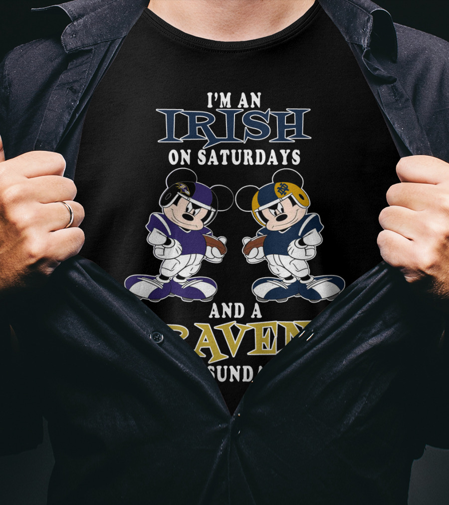 I'm An Irish On Saturdays And A Raven On Sundays T-Shirt