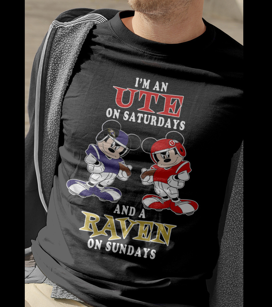 I'm An Ute On Saturdays And A Raven On Sundays T-Shirt