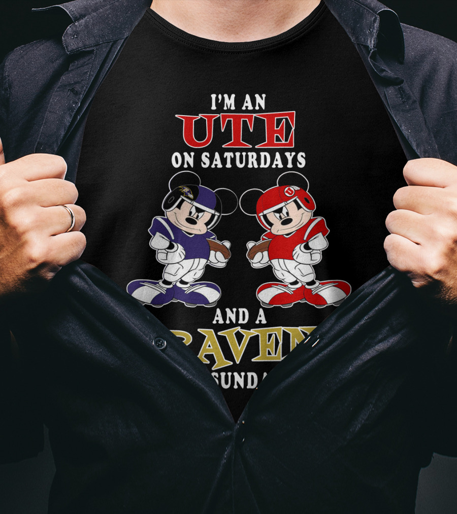 I'm An Ute On Saturdays And A Raven On Sundays T-Shirt